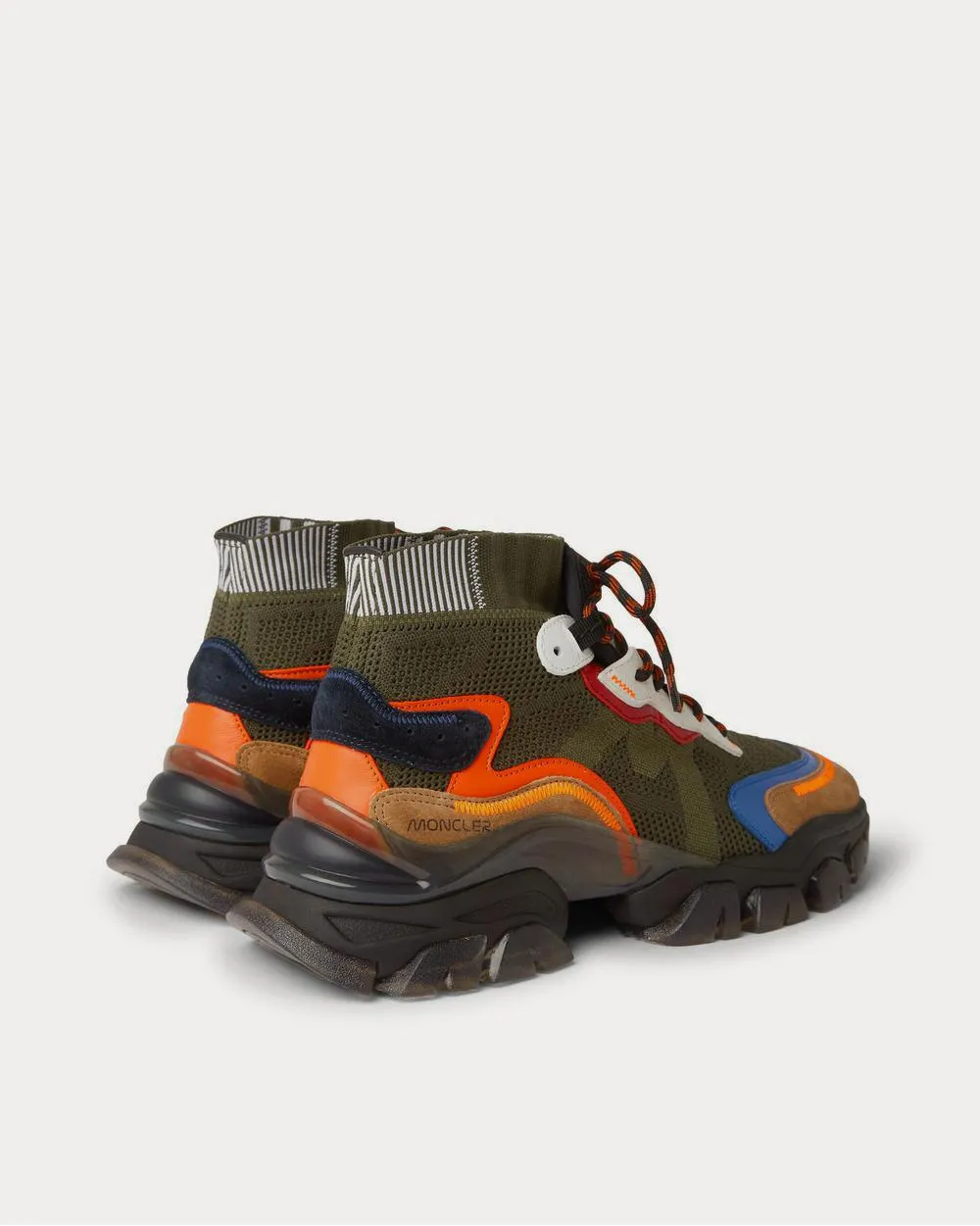 Leave No Trace Suede and Leather-Trimmed Mesh High-Top  Green high top sneakers