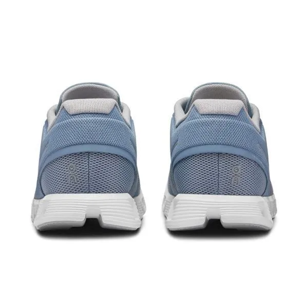On Cloud Men's Cloud 5 Running Shoes- Chambray/White