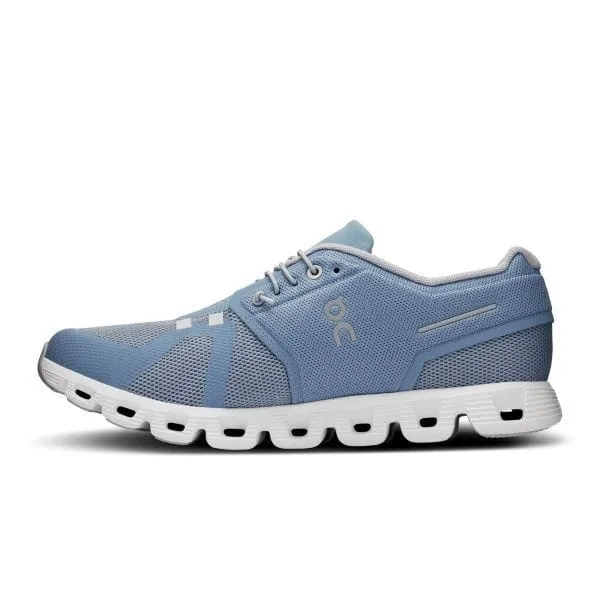 On Cloud Men's Cloud 5 Running Shoes- Chambray/White