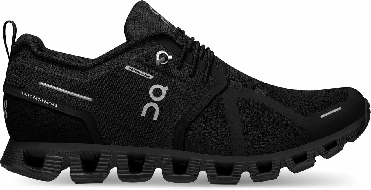 On Cloud Women's Cloud 5 Waterproof Running Shoes- All Black