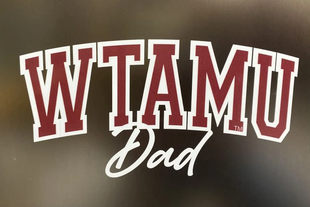 WTAMU Dad Car Decal
